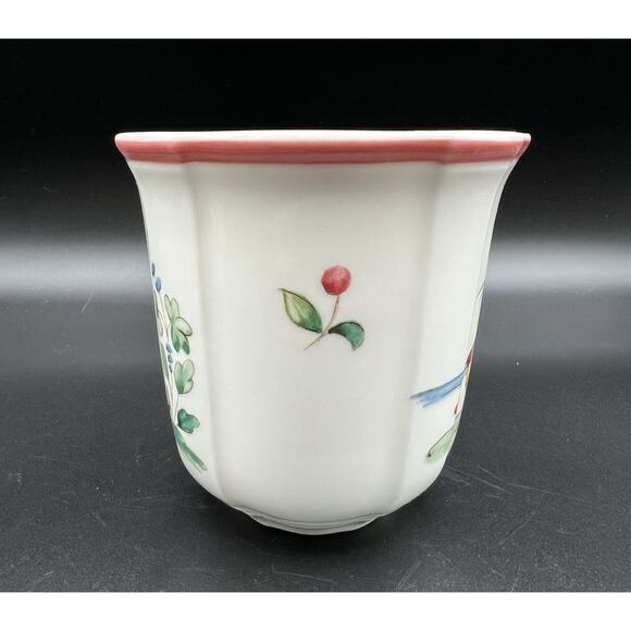 Villeroy & Boch Jardin d'Alsace Fleur Coffee Mugs with Bird Set of 4 Germany - Picture 8 of 13